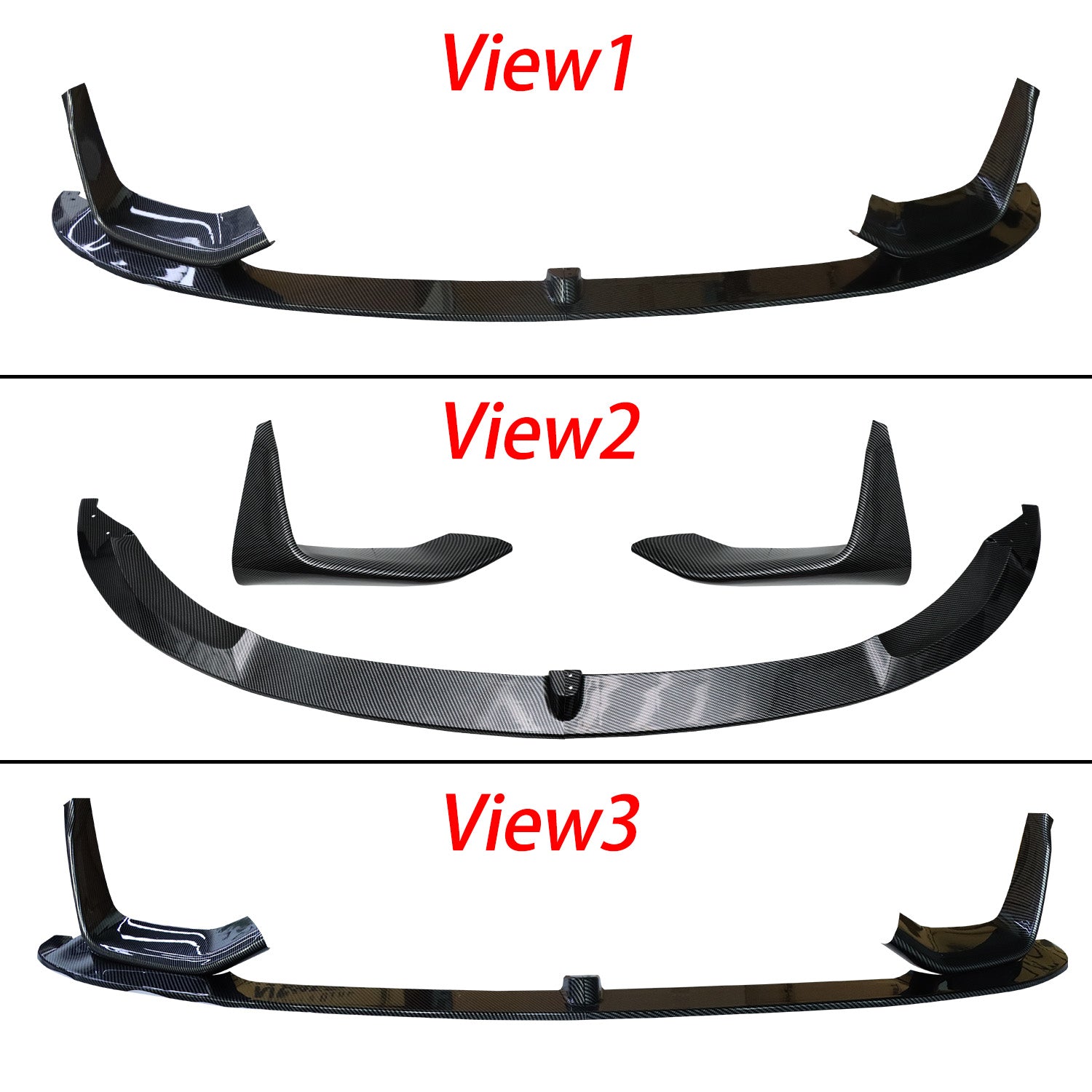 Front Bumper Lip Splitter Carbon Fiber For 2015-2020 BMW F80 F82 F83 M3 M4