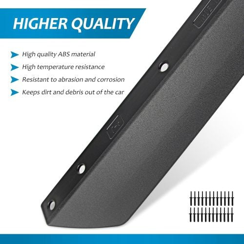 Fenders Front And Rear Compatible With 2018-2024 Jeep Wrangler JL And JLU Unlimited Rubicon Not For 4XE