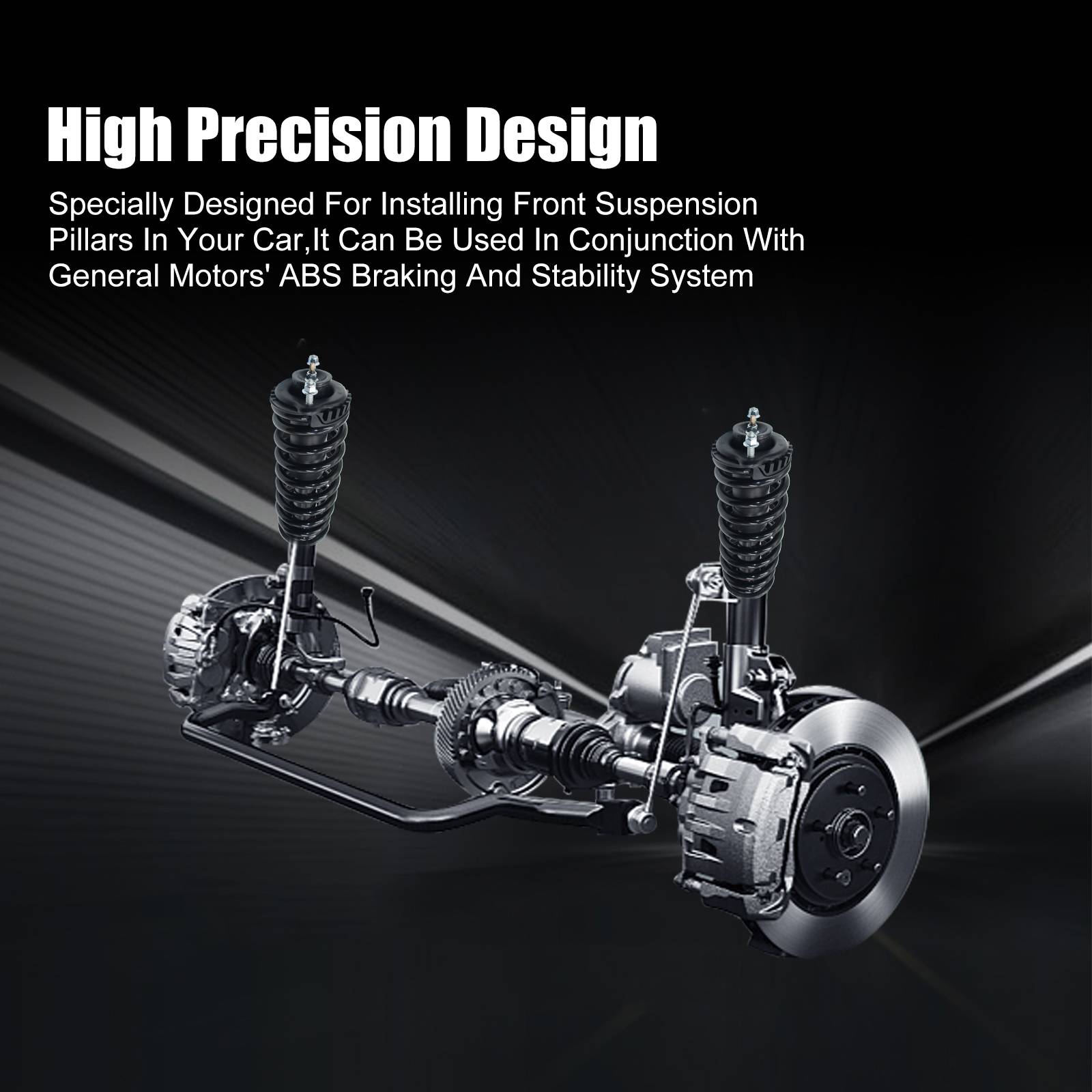 Front Complete Struts Shocks Coil Spring For Chevy Trailblazer GMC Envoy 171341