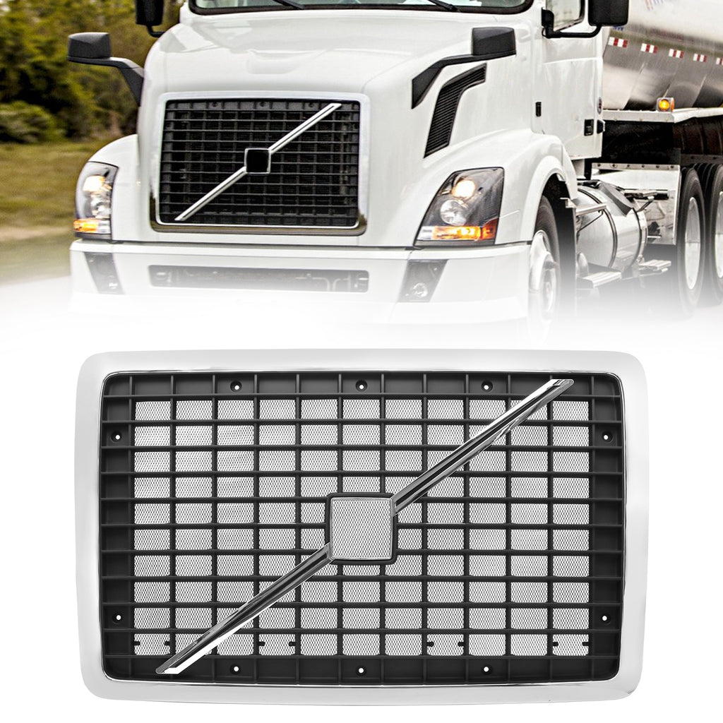 2004-2017 Volvo VNL Black Chrome Front Grille
