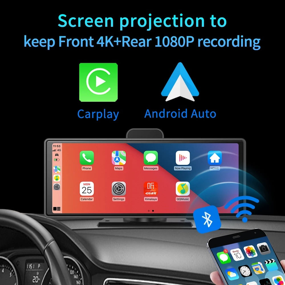 Smart Screen Front And Back Dual Recording 1080P