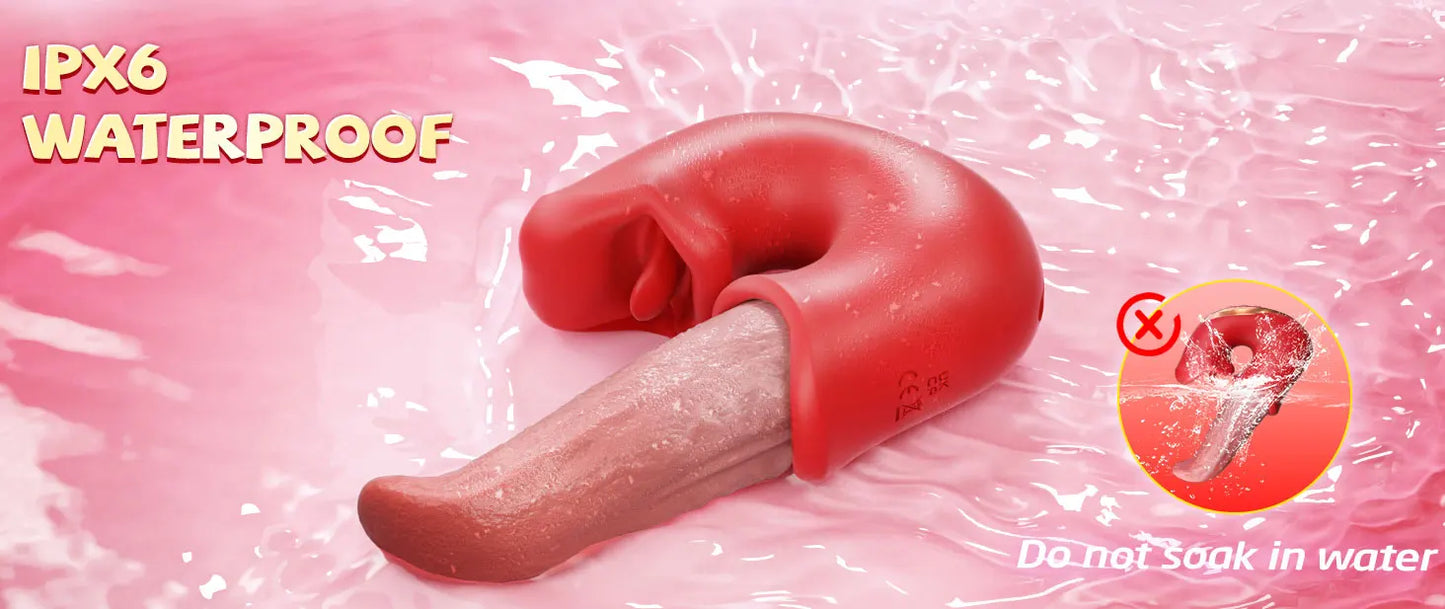 3 in 1 Realistic Tongue Massager for Women