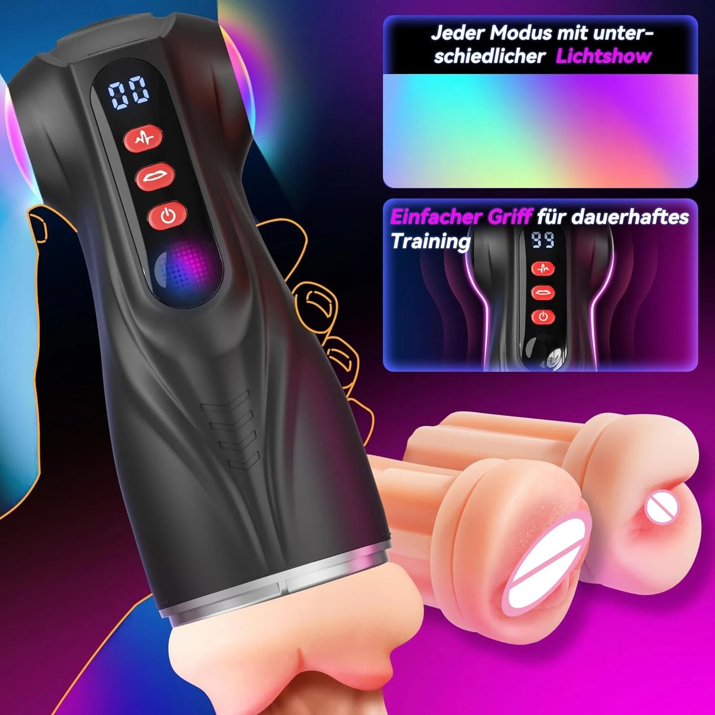 APP 3IN1 Male Massager