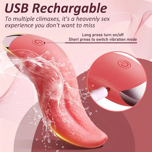 Realistic Tongue Massager