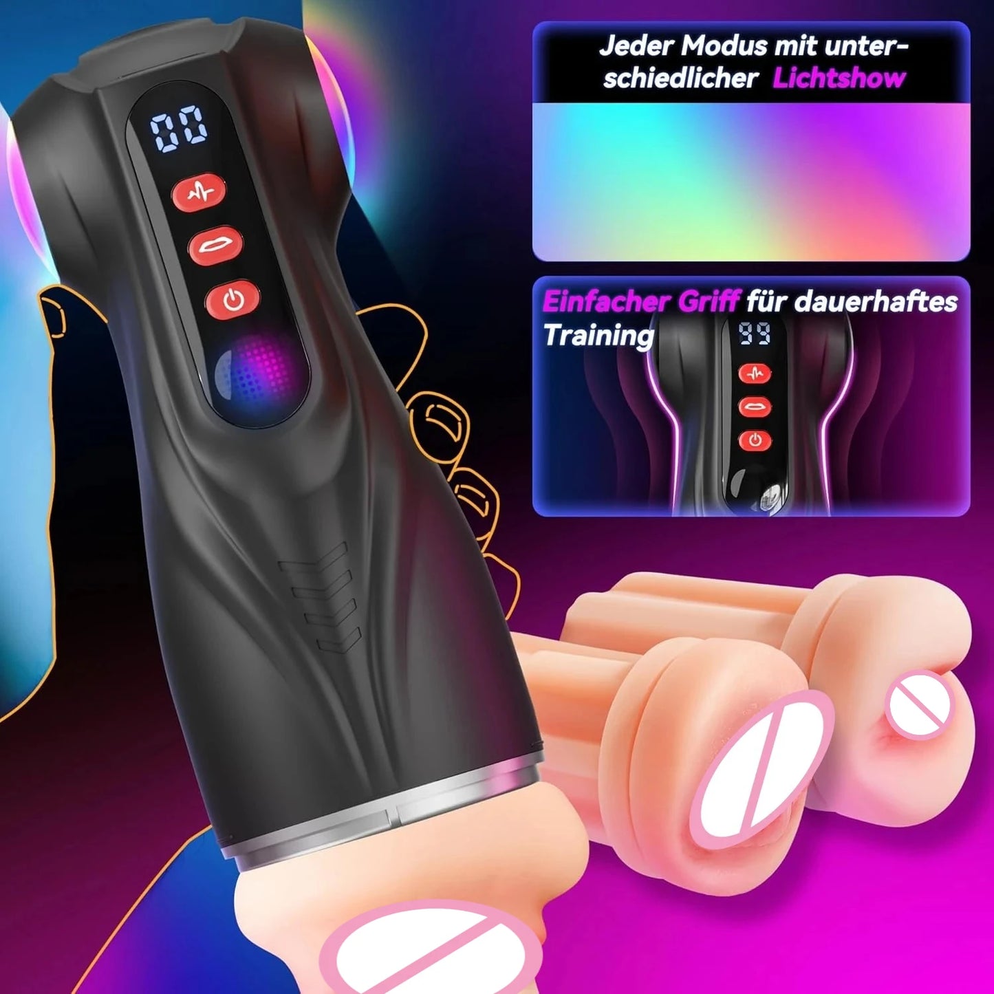 APP 3IN1 Male Massager