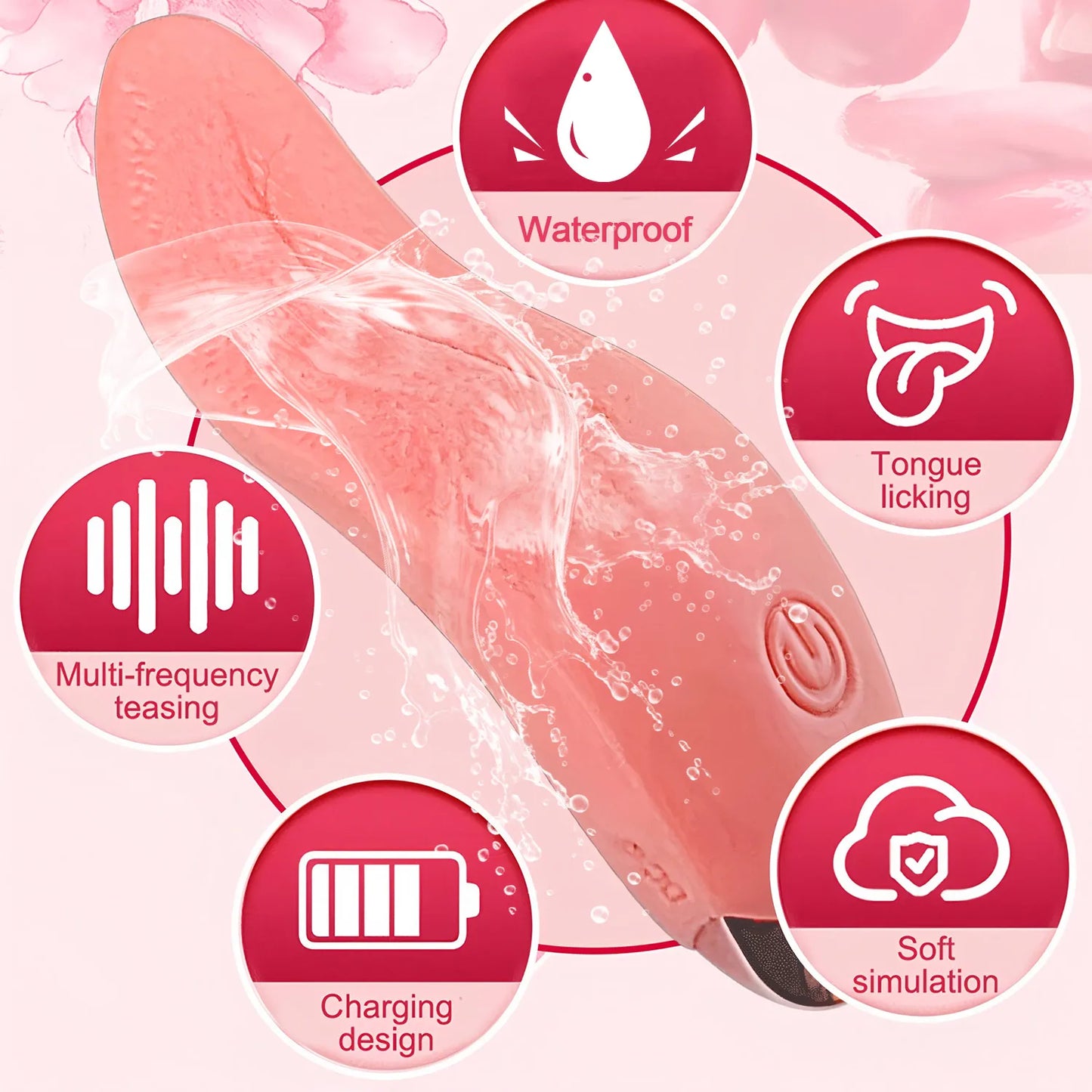 Realistic Tongue Massager