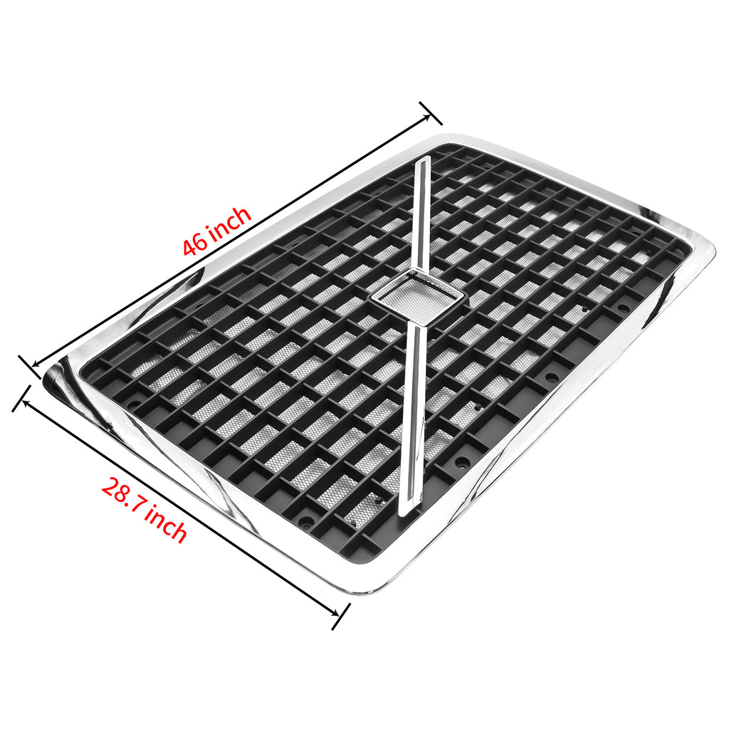 2004-2017 Volvo VNL Black Chrome Front Grille