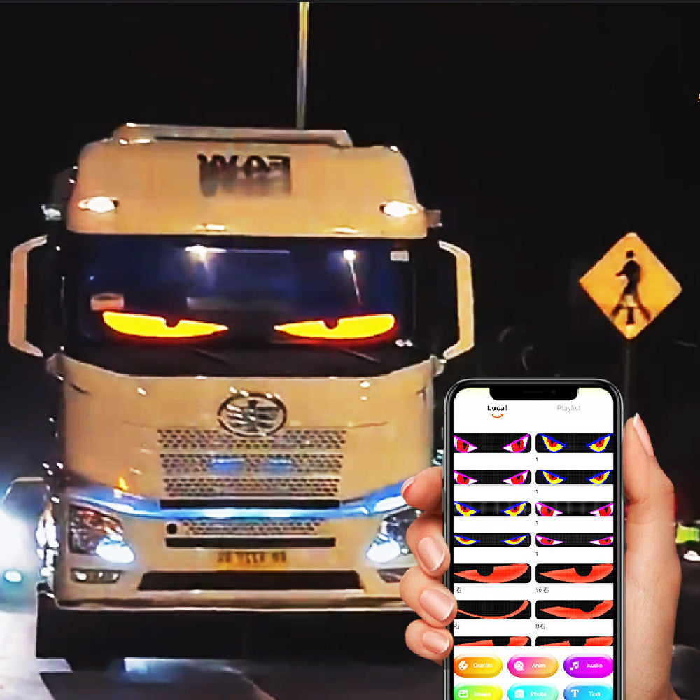 Dynamic Eyes Car Windshield Flexible LED