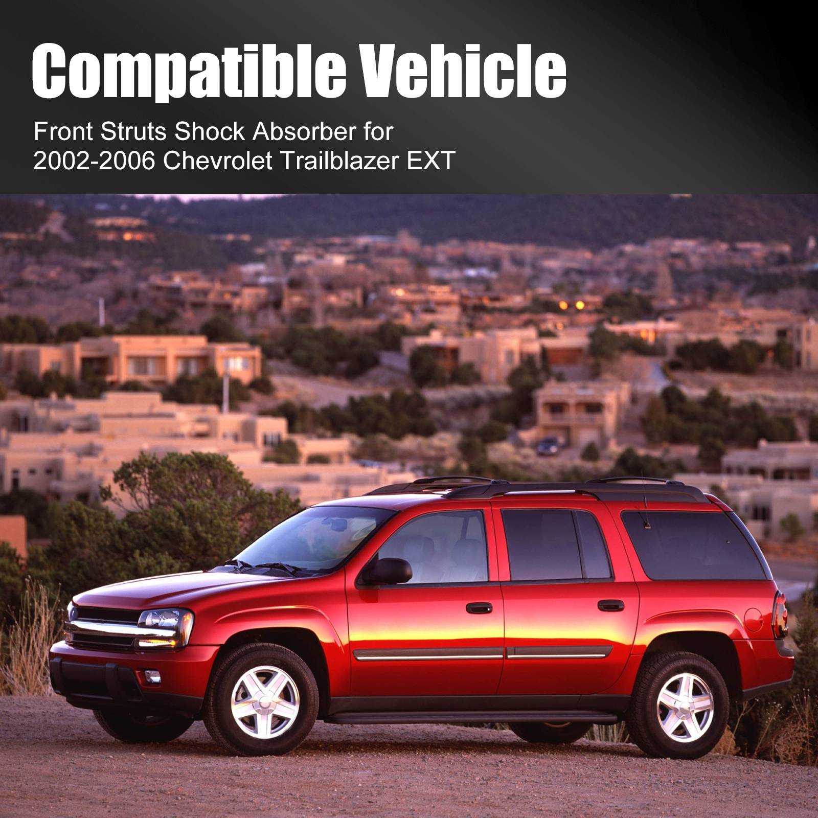 Front Complete Struts Shocks Coil Spring For Chevy Trailblazer GMC Envoy 171341